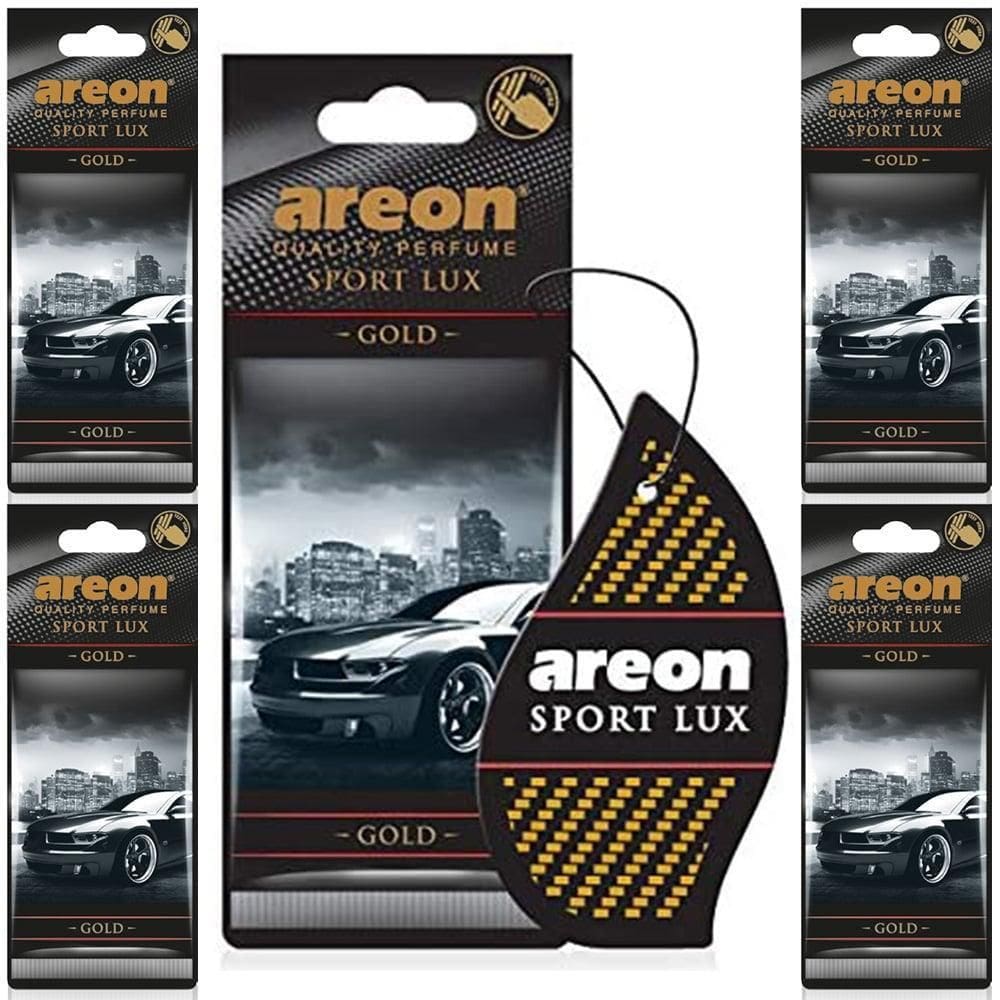 Kit 5 Perfumes Pra Carro Cheirinho Areon Sport Lux Gold