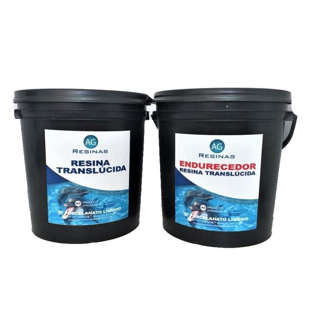 Resina Epóxi 3D + Endurecedor Porcelanato Líquido 3D 15Kg