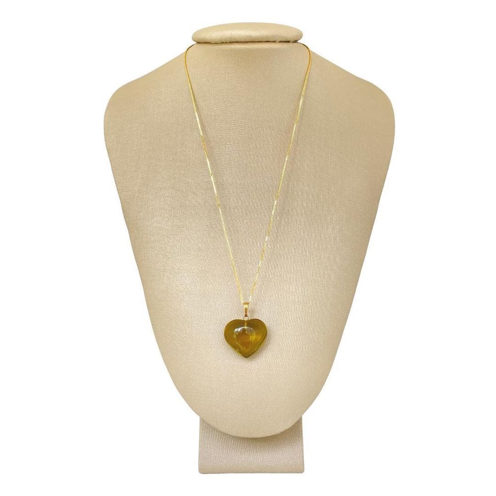 Colar Prata 925 + Ouro Green Gold Coração - P. Vecchio Joias