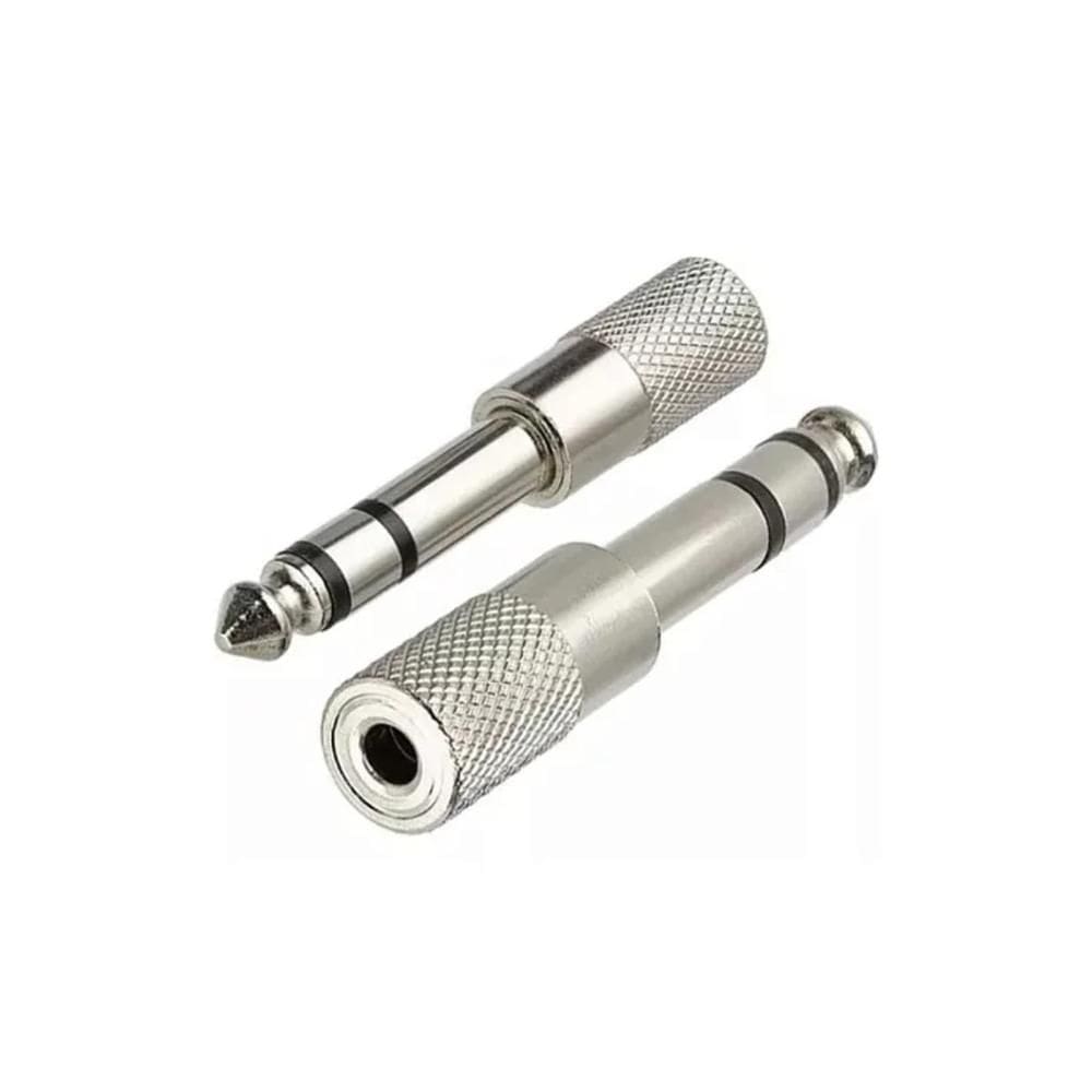 Adaptador de P2 Stereo X P10 Stereo - Niquelado