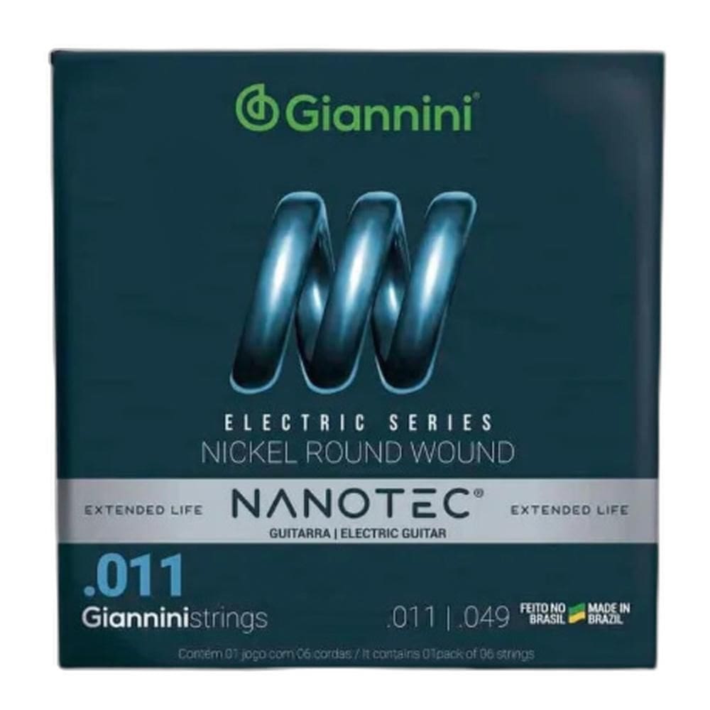 Encordoamento para Guitarra NANOTEC . 011 - GEEGST11 PN