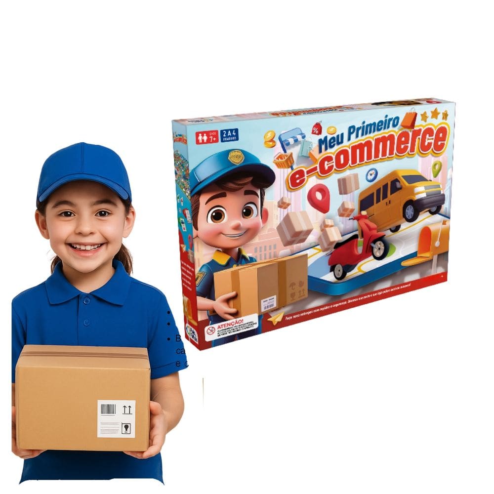 Meu Primeiro E-commerce Jogo de Tabuleiro Educativo