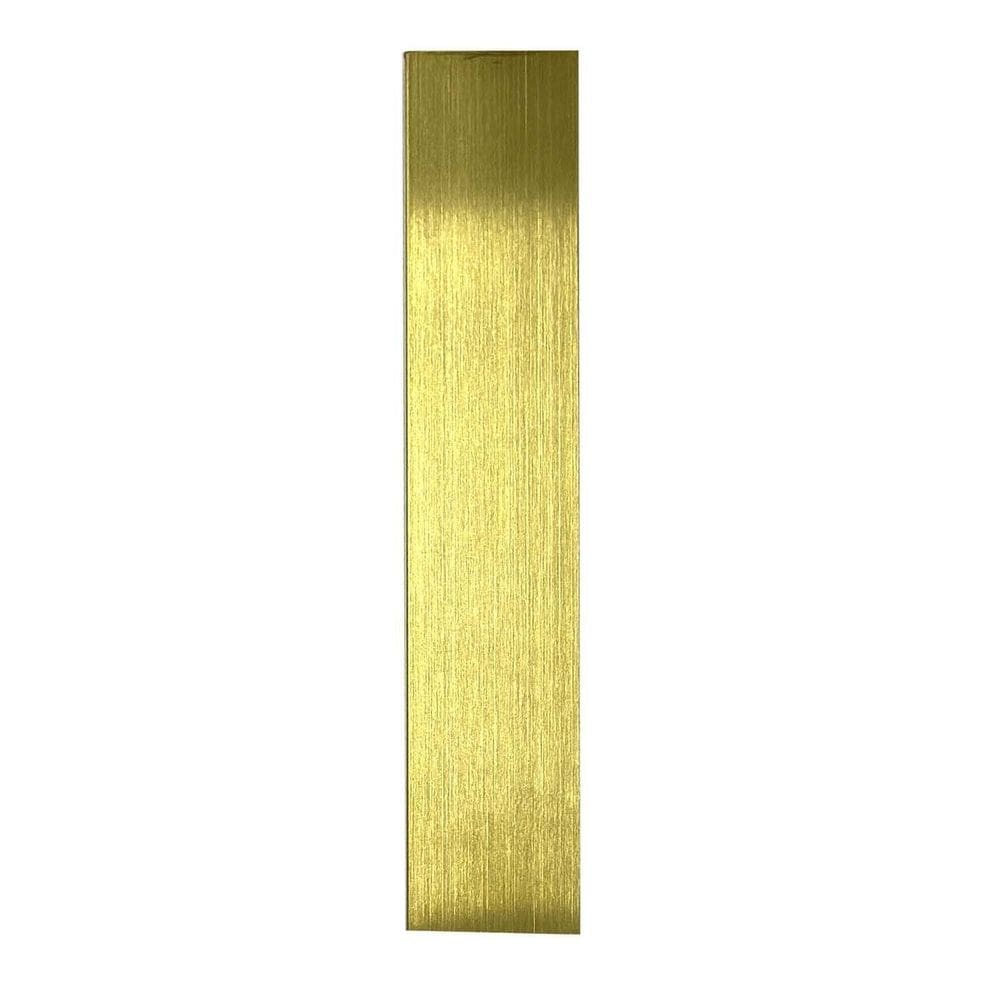 Perfil de Aço Inox Formato U 1cm X 280cm Dourado Fosco