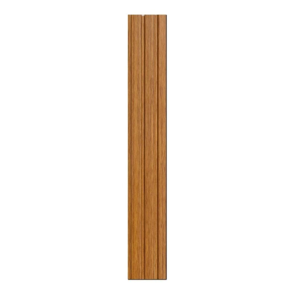 Painel Ripado Interno Amadeirado de Poliestireno 270cm X 12cm 1cm Espessura Mogno