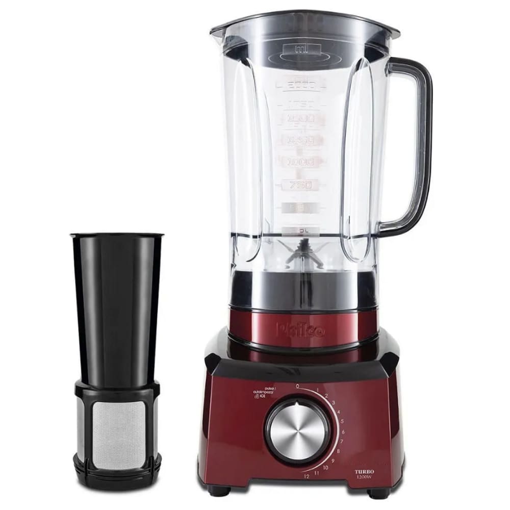 Liquidificador 1200W Philco 12 Velocidades 3L Luxx Red Turbo 220V