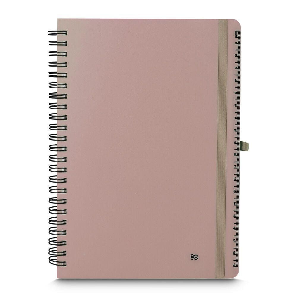 Caderno De Notas Bege Com Porta-caneta - 70 Folhas Para Organização E Criatividade