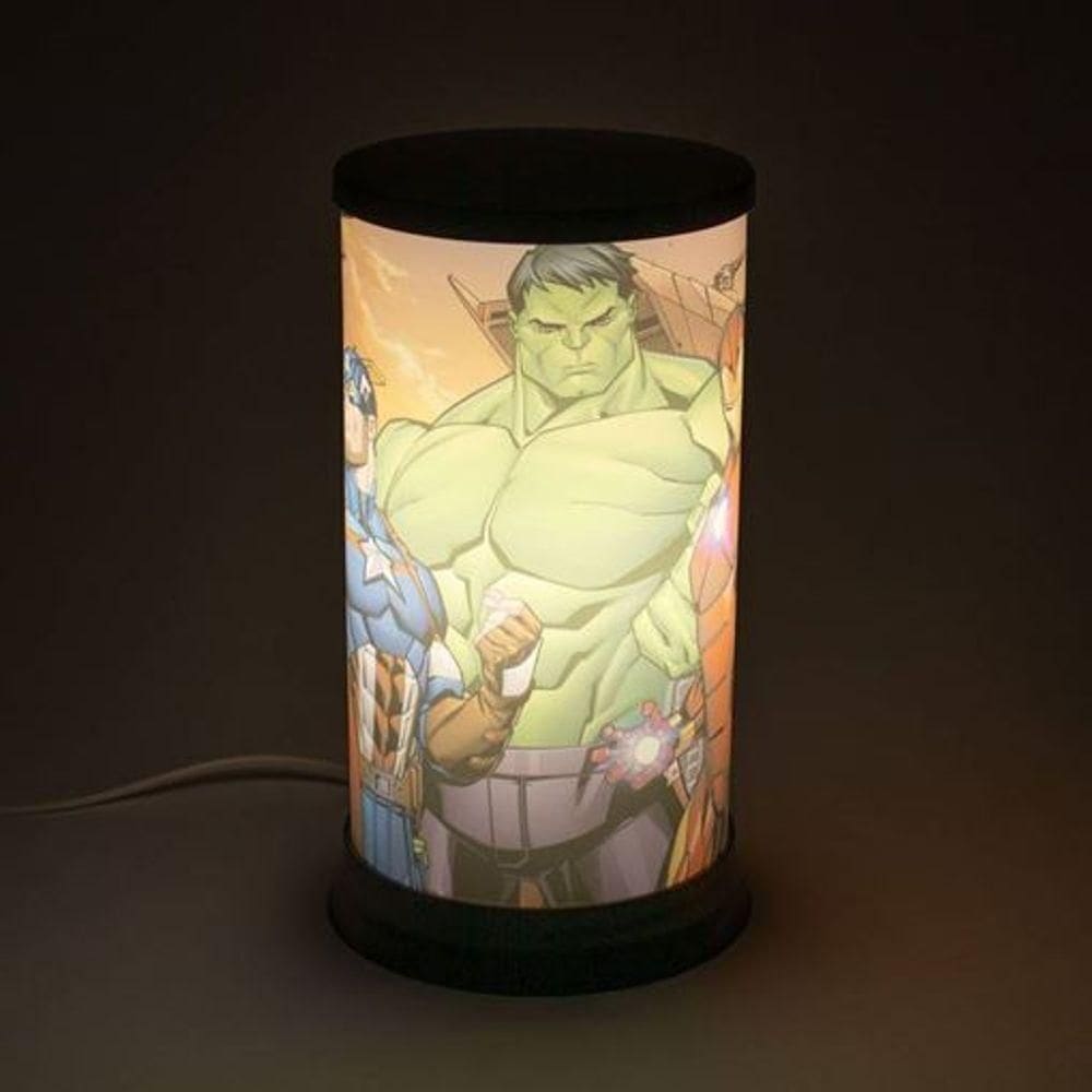 Abajur De Mesa Hug - Super-heróis Marvel