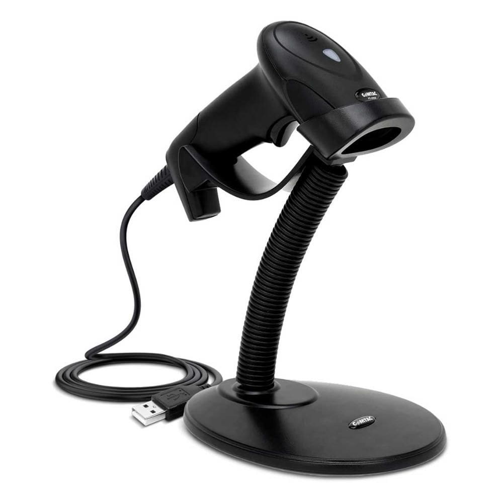Leitor de Código de Barras e QR Code - Comtac PS-8968 - USB 2D - c/Suporte - Leitura em Tela - Preto