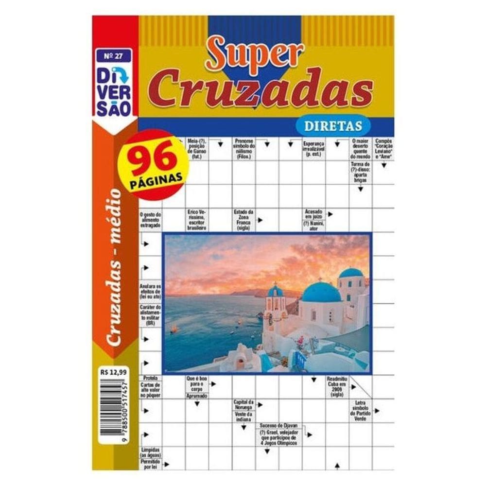 Livro Diversão Super Palavras-Cruzadas Diretas 27