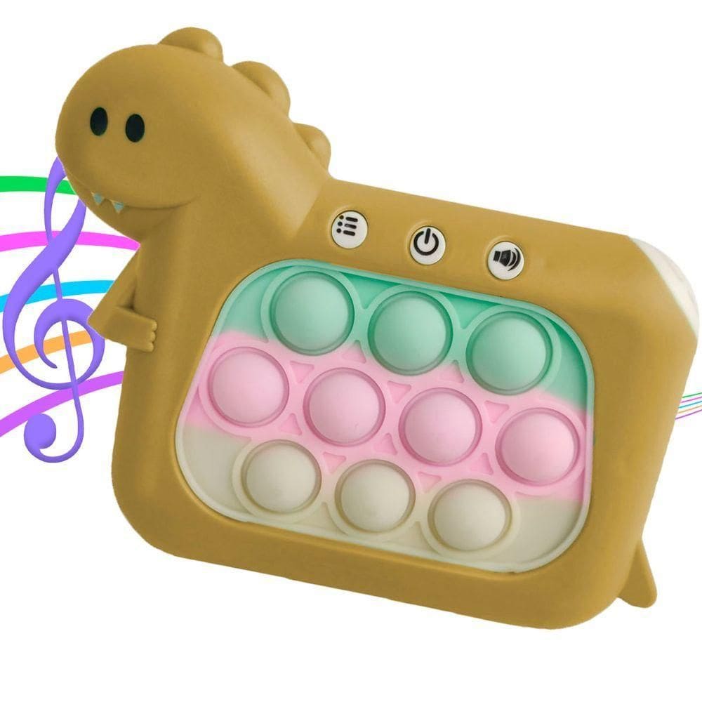 Pop It Inteligente Mini Game 4 Modos Som Luzes Dinossauro Sensorial Anti desconforto Ansiedade Criança Toys