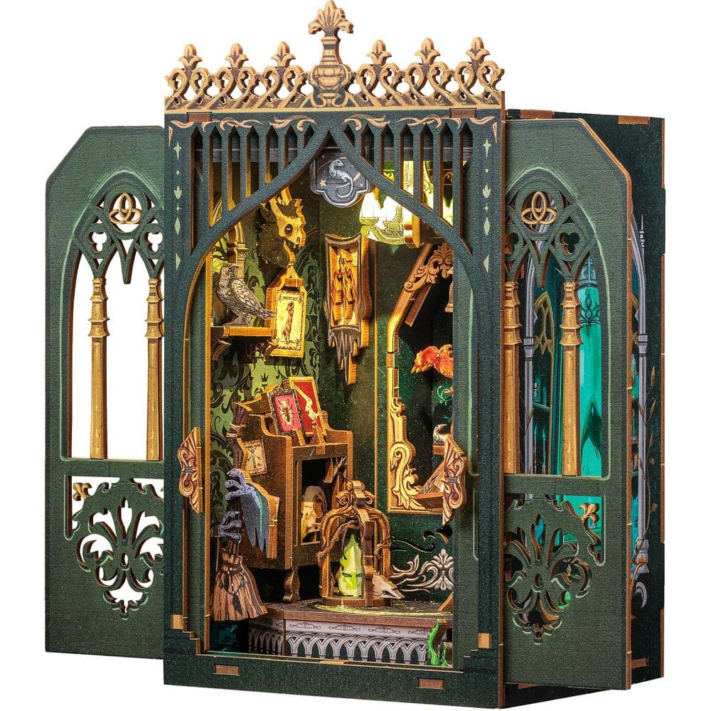 Kit de casa em miniatura DIY Fsolis Book Nook Kits The Darkness Herbarium