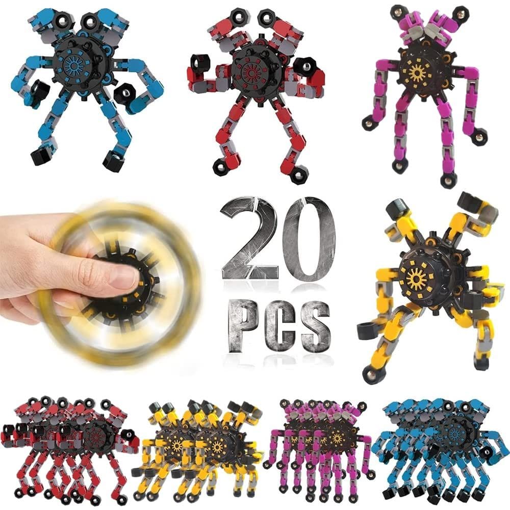 Robô deformável Fidget Spinners Toys DUBANJOWE 20 unidades para crianças
