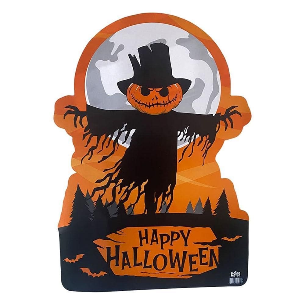 Painel Cartonado Espantalho Happy Halloween 70X50Cm