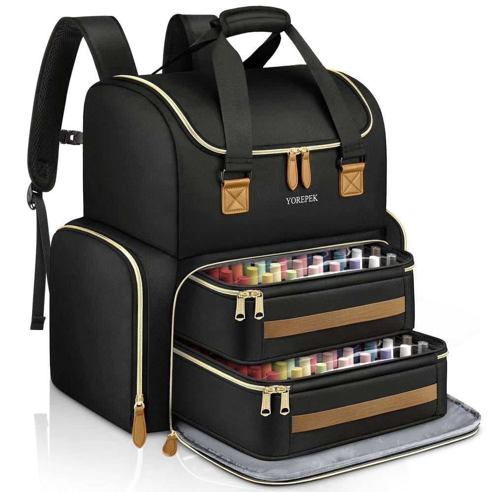 Mochila organizadora de esmaltes YOREPEK extra grande