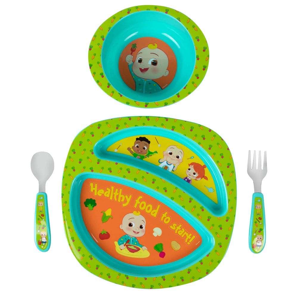 Conjunto de louças The First Years CocoMelon Toddler 4 peças