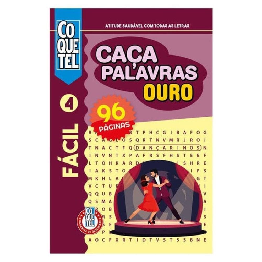 Livro Coquetel Caça-Palavras Ouro 4