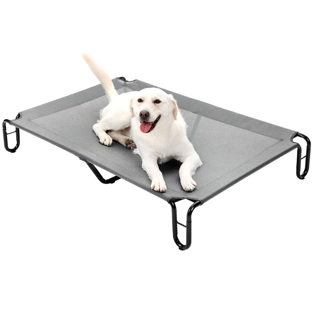Cama elevada para cães ao ar livre pettycare para cães grandes XL Grey