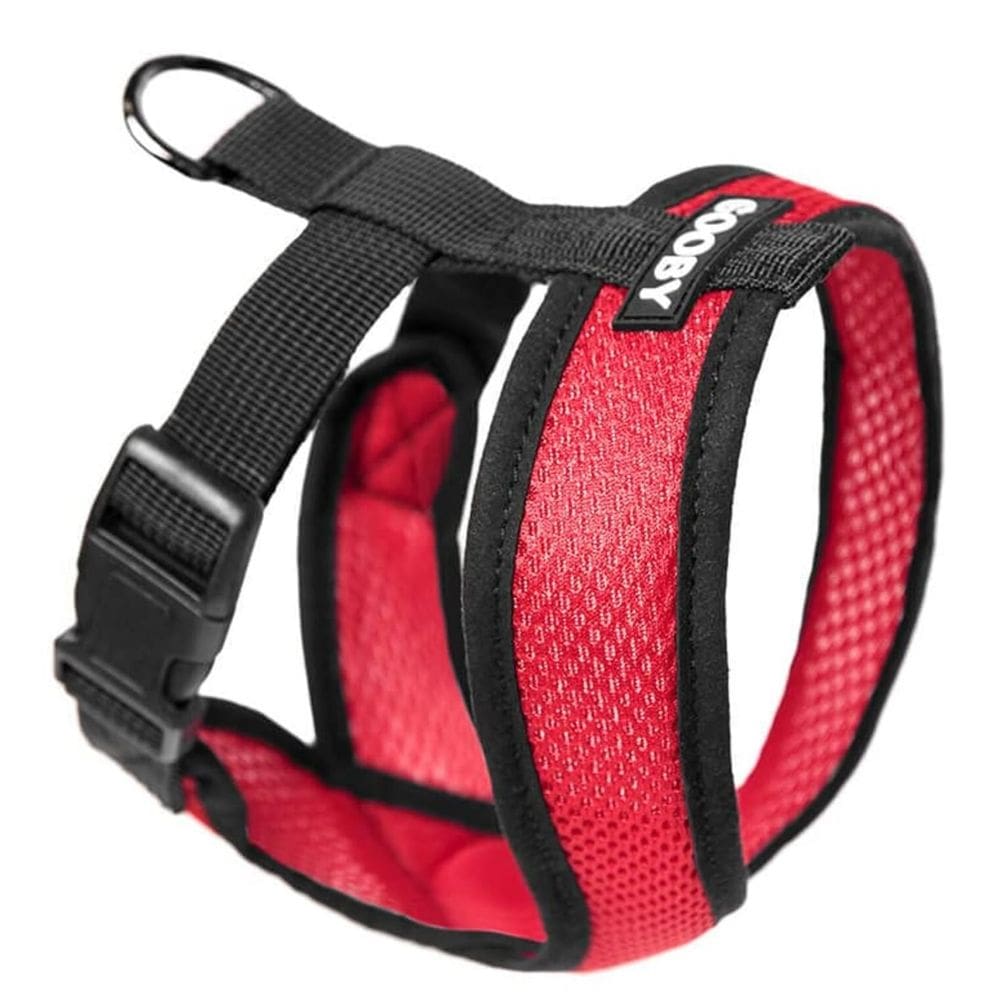 Arnês para cães Gooby Comfort X Head em vermelho para cães médios