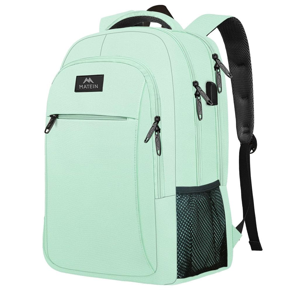 Mochila de viagem MATEIN para laptop de 15,6 polegadas com porta de carregamento USB