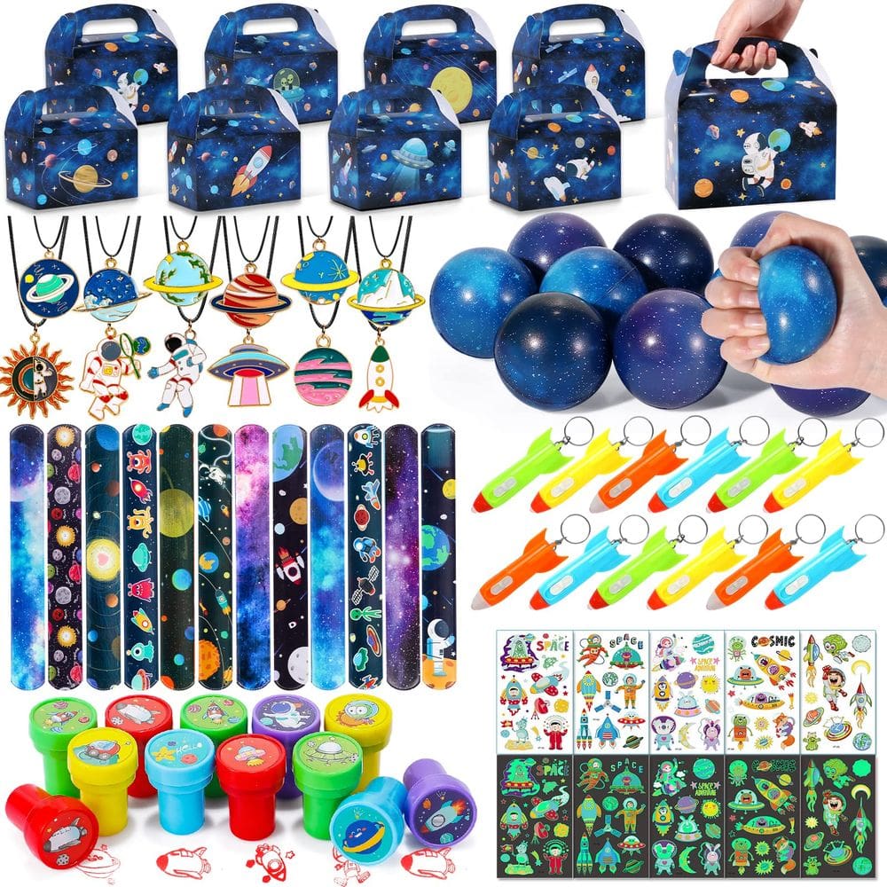 Kit de lembrancinhas Golray Space, 84 unidades para aniversários de meninos e crianças
