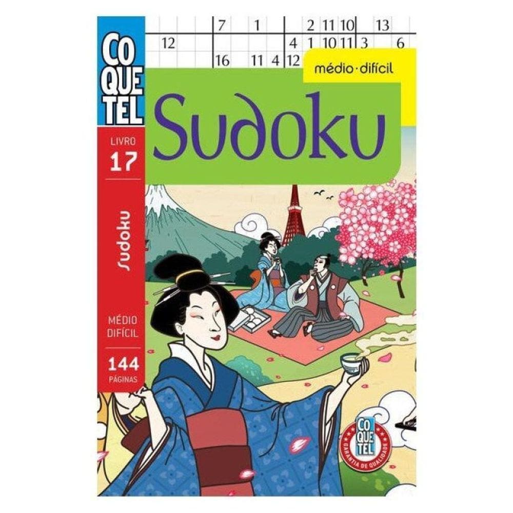 Livro Coquetel Sudoku Md Df 17