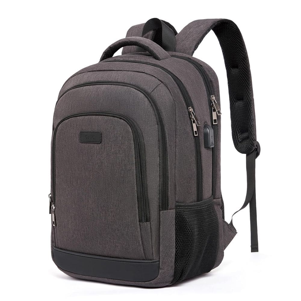 Mochila para laptop CLUCI para homens e mulheres, escolar, 15,6", preta