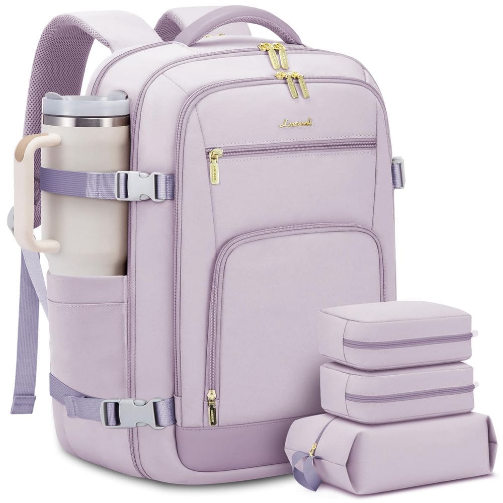 Mochila de viagem LOVEVOOK 50L para mulheres com laptop de 18&quot; Waterpro