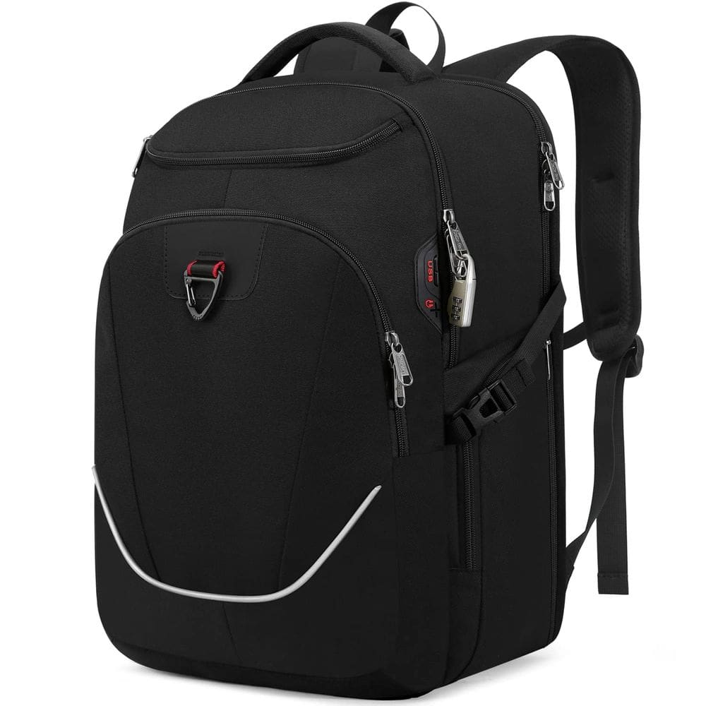 Mochila de viagem para laptop Della Gao Anti Theft 36L 17 polegadas preta
