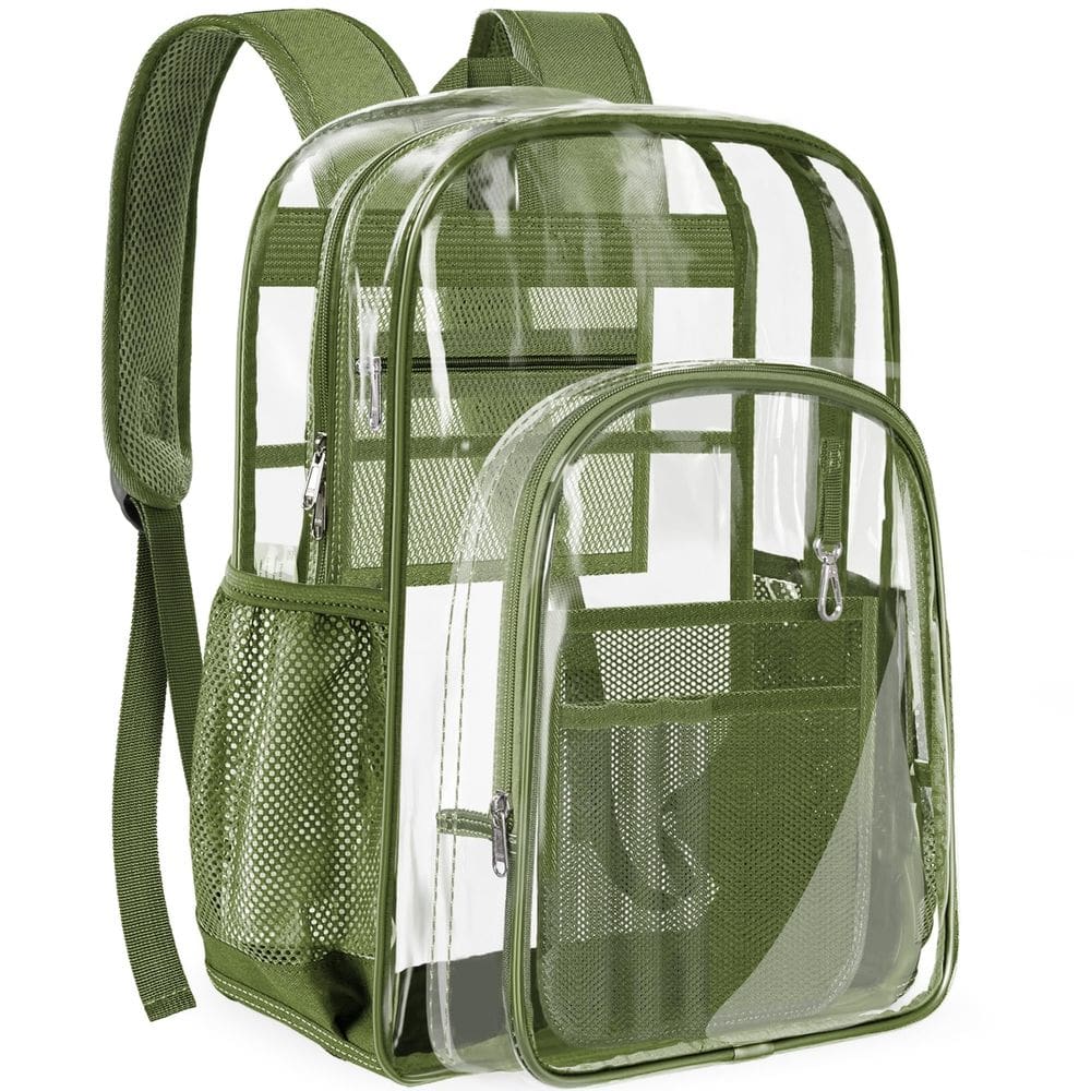 Mochila transparente PAMANO Transparent Heavy Duty para trabalhos universitários