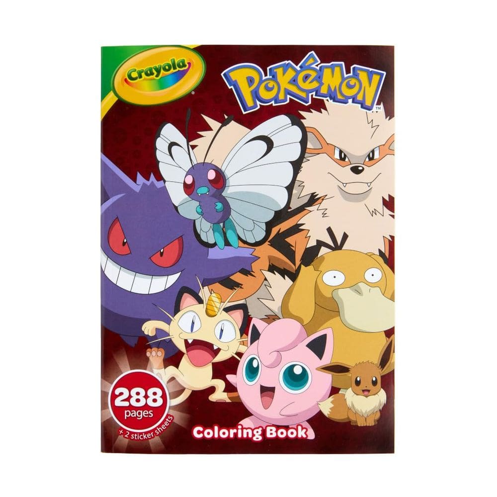 Livro para colorir Crayola Giant Pokémon 288 páginas com adesivos