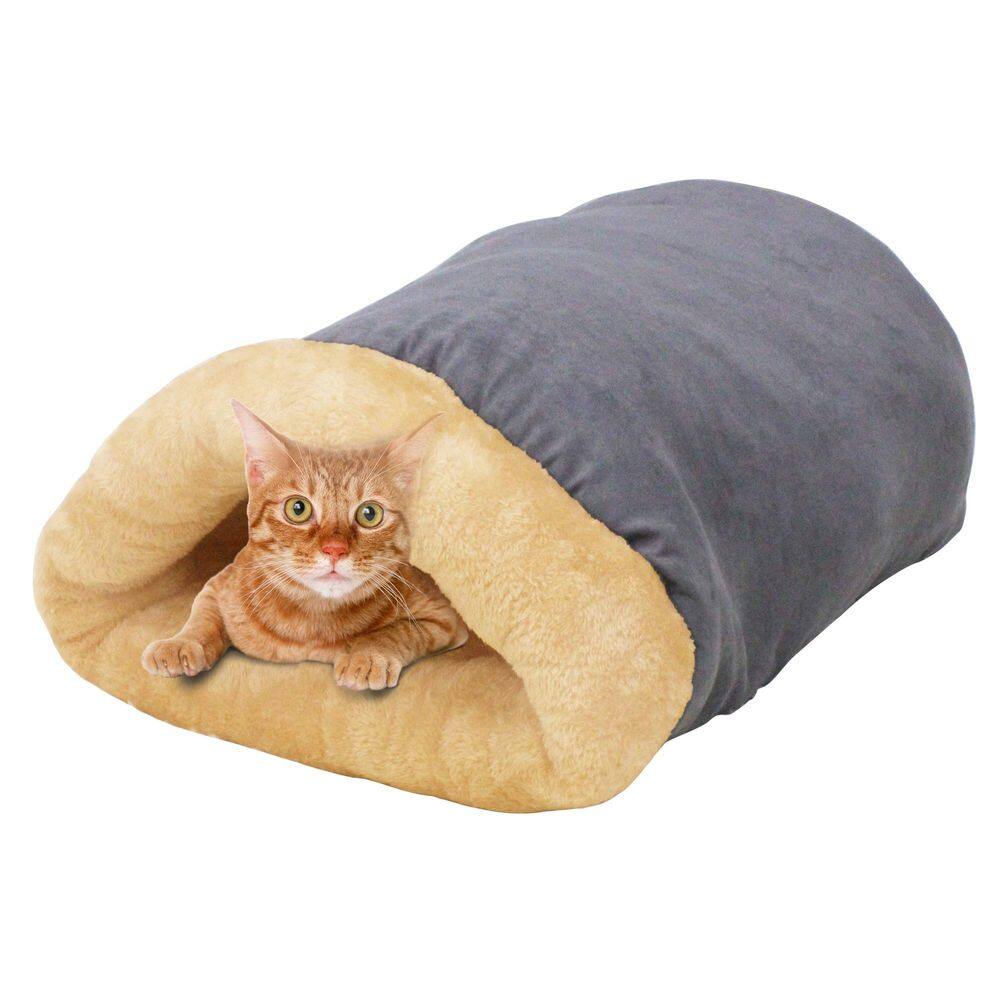 Cama para animais de estimação GOOPAWS 4 em 1, toca com aquecimento automático para cães e gatos