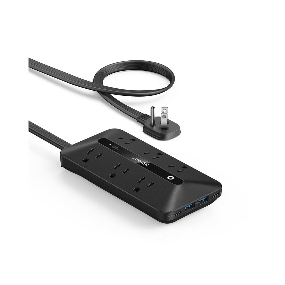 Faixa de alimentação Anker 10 em 1 USB C 300J com 6 AC 2 USB A 2 USB C