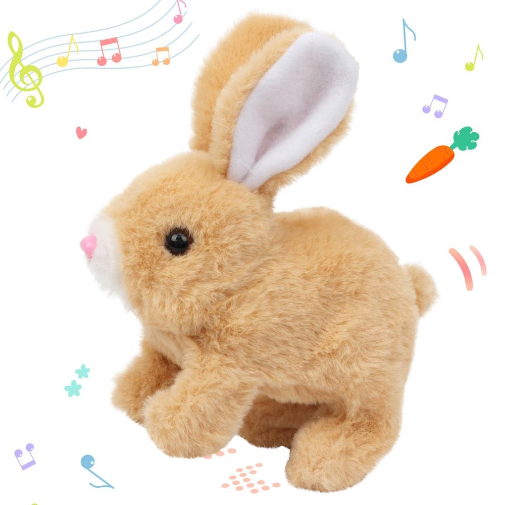 Brinquedo de pelúcia Hopearl Hopping Rabbit Interactive 18 cm
