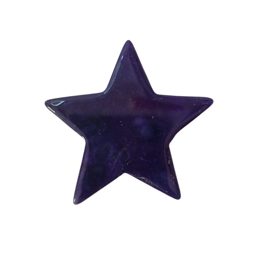 Estrela Roxa Pedra Decorativa Natural 5 cm