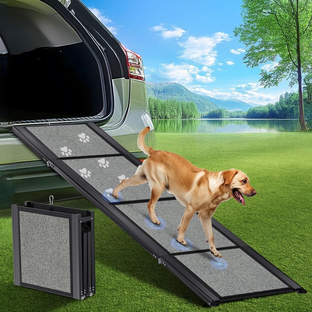 Rampa para cães GAOYITK para carro 180 cm x 50 cm para cães grandes de até 113 kg