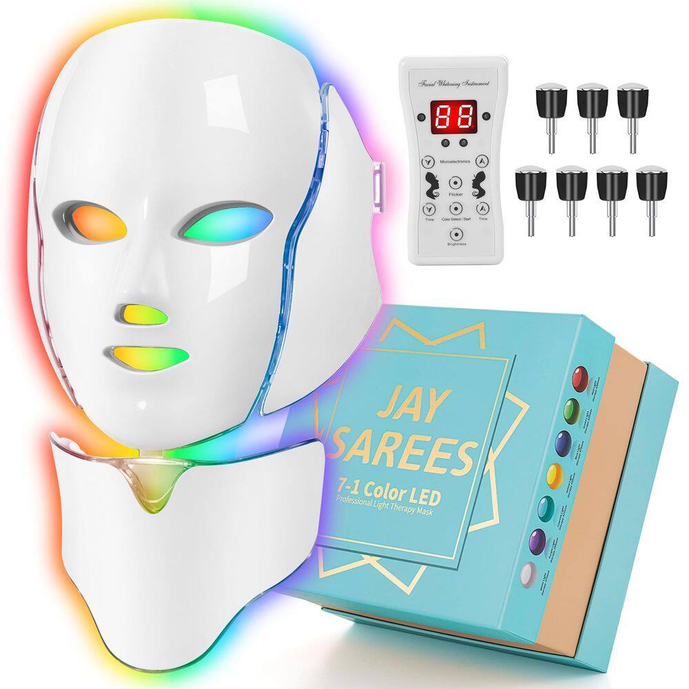 Máscara facial LED, terapia de luz, luz vermelha para cuidados com a pele facial