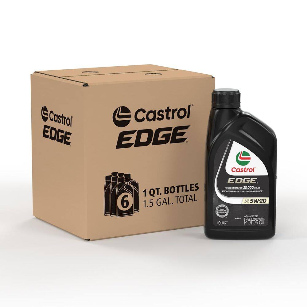 Óleo de motor Castrol EDGE 5W-20 Advanced totalmente sintético 5Lx6