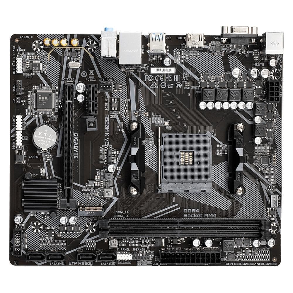 Placa Mãe AM4 Gigabyte A520M K V2  GIGABYTE