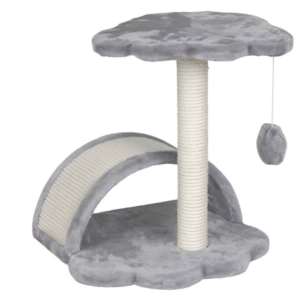 Arranhador Gato Poste Em Sisal Cinza 50cm E Bolinha