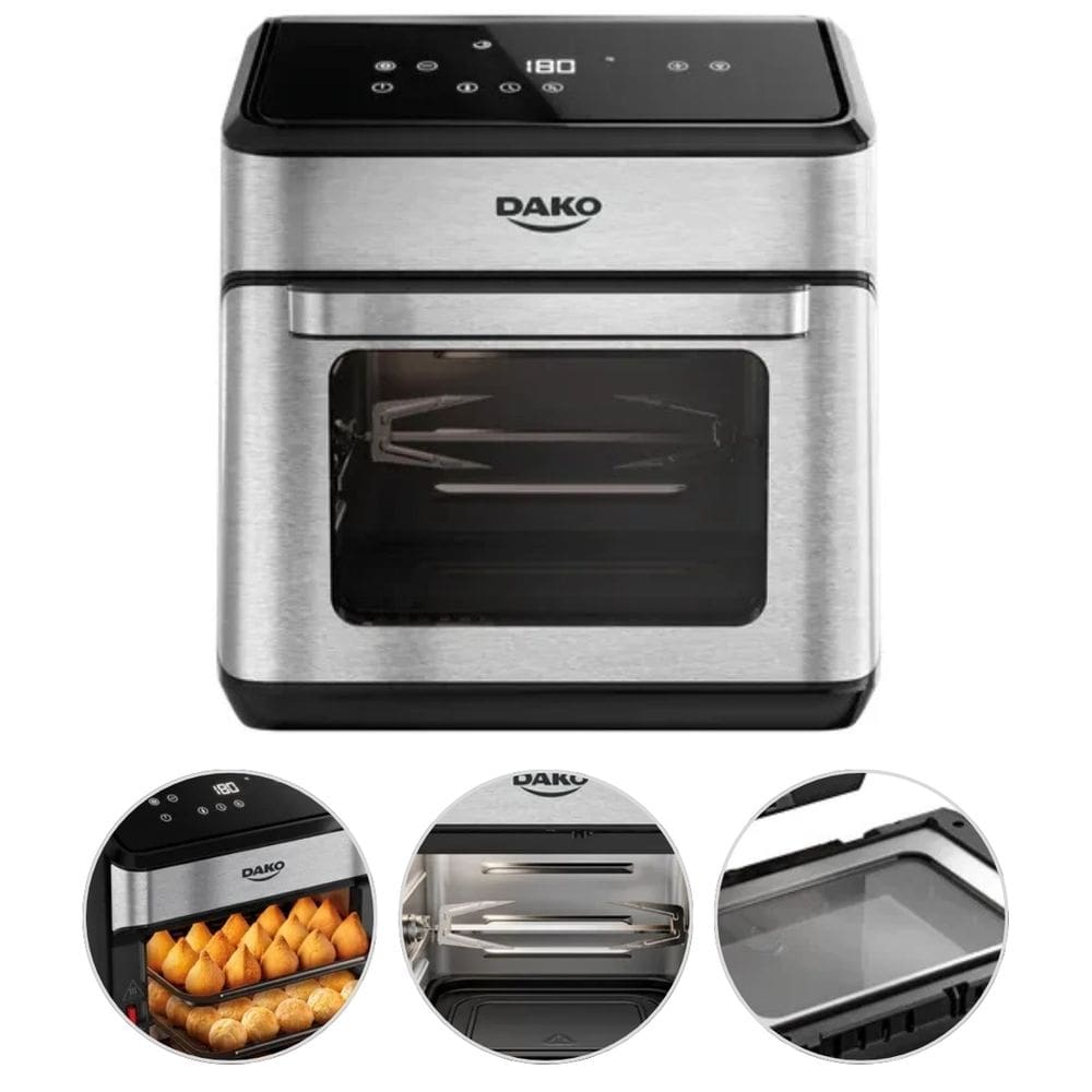 Fritadeira Air Fryer Oven Dako 12 Litros 1700W 127V Assa Desidrata e Descongela