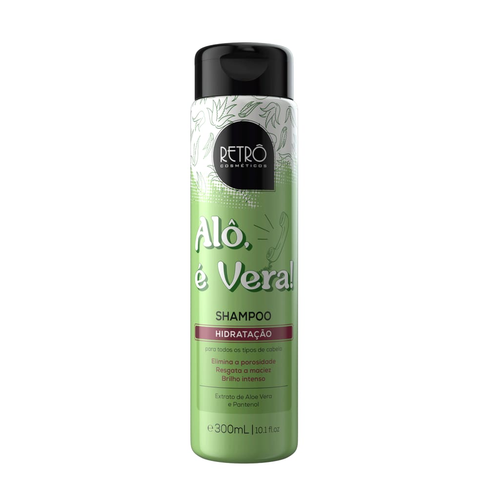 Shampoo Retrô Cosméticos Reconstrutor e Fortalecedor Alô, É Vera! - 300mL