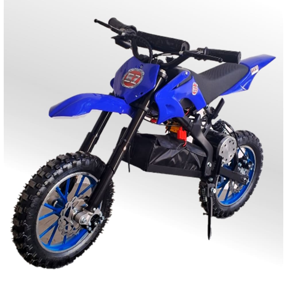 Mini Moto Cross Trilha ELÉTRICA BZ Azul BARZI MOTORS