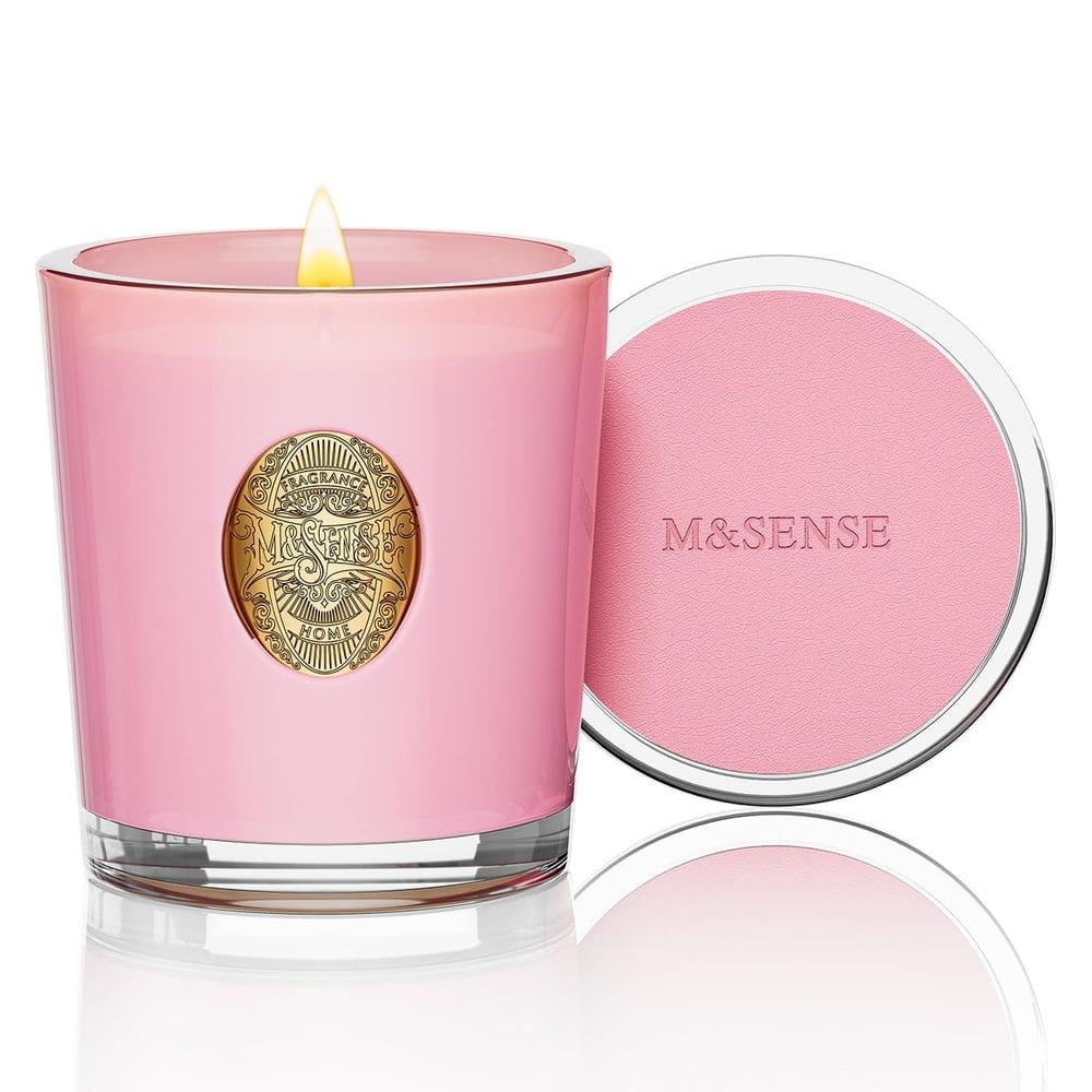 Vela perfumada M&SENSE Peony Blush Pink 290mL 55H Burn