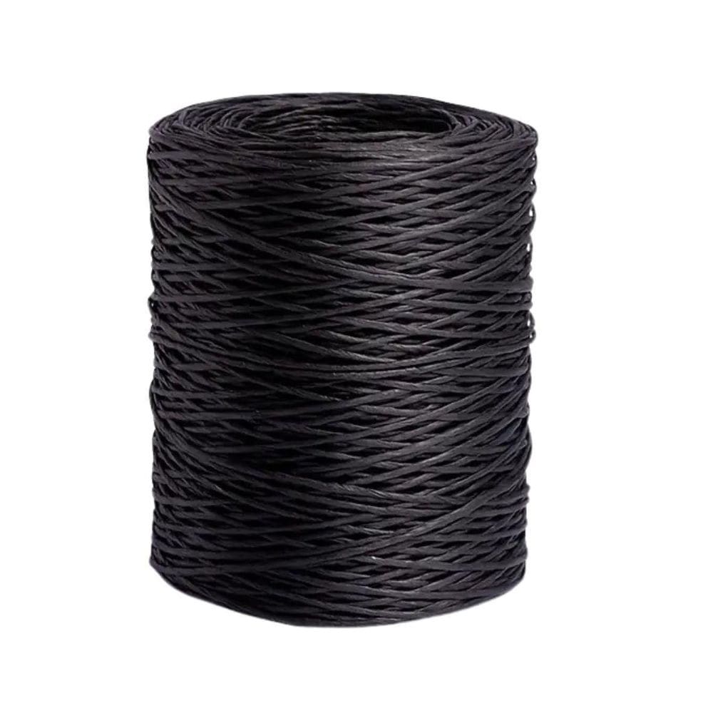 Cordão De Papel Torcido Preto 2,5Mm - 50Mts