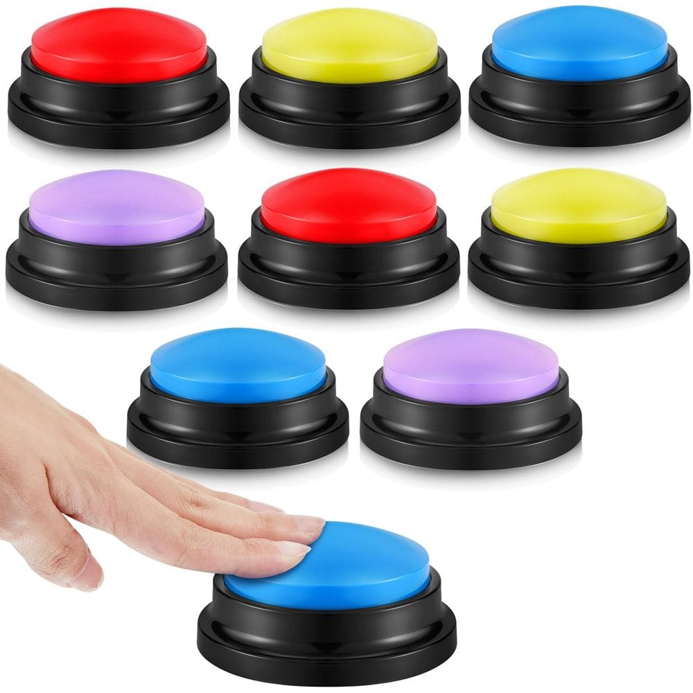 Answer Buzzers Honoson graváveis de 8 peças para Game Show