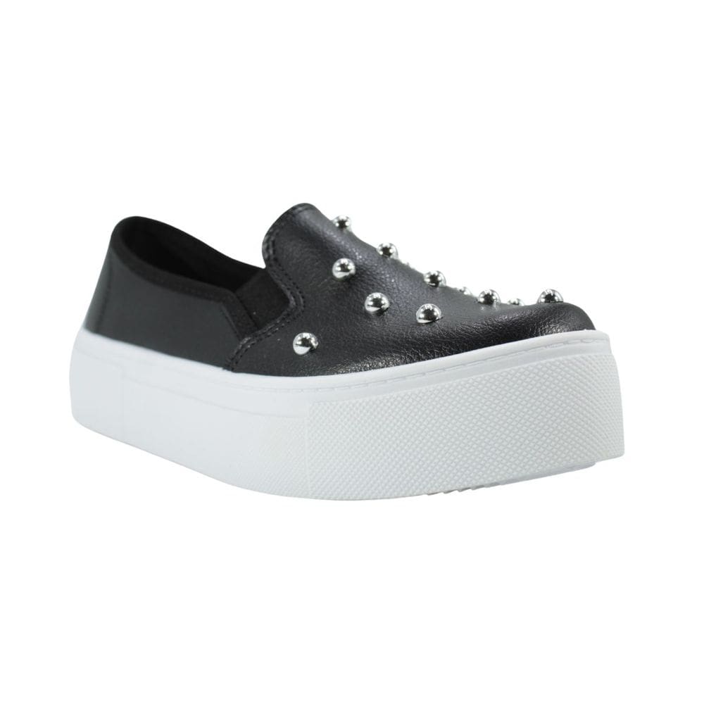 Tênis Slip On Casual Moleca Preto