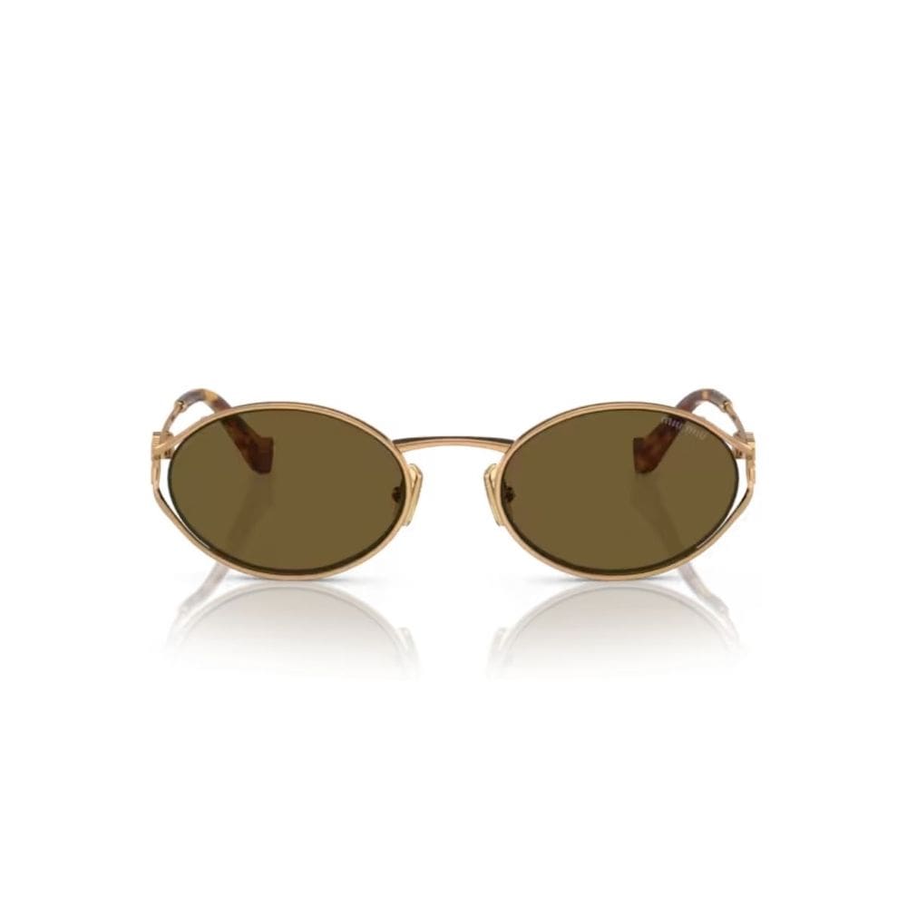 Óculos de Sol Miu Miu Latão Dourado Feminino 0MU 52YS 7OE01T54