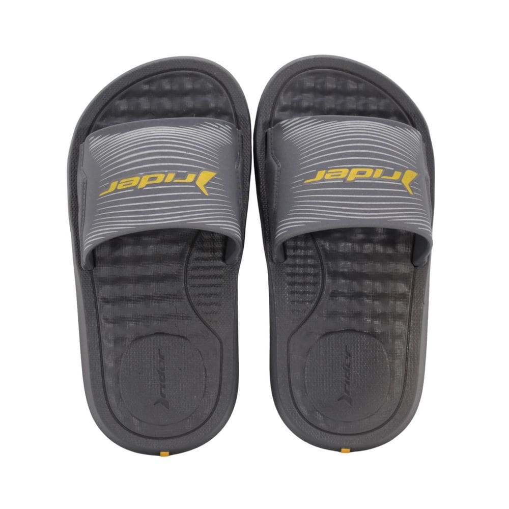 Chinelo Slide Infantil Rider 12223 Step Cinza