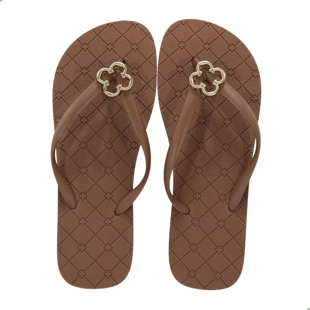Chinelo Feminino Capodarte Marrom Mogno