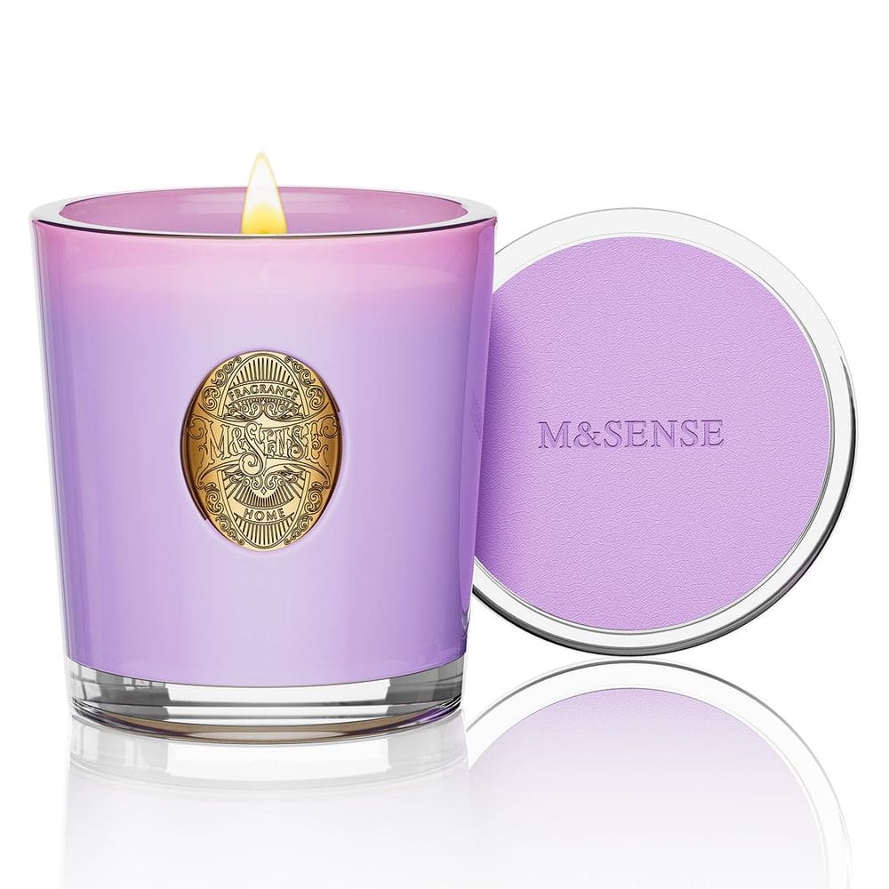 Vela perfumada M&SENSE Lilac Blossom Purple 300mL 55H Burn